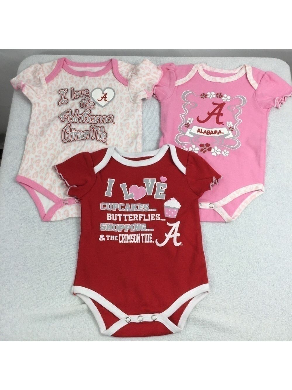 The University Of Alabama Crimson Tide Onesie Lot